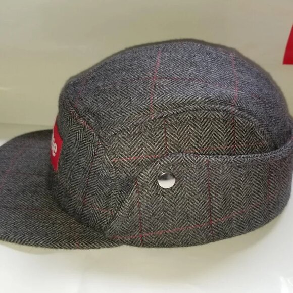 Supreme Wool Snap Up - FW 2011 - Hield Trail Hat - size S/M - Grey and Red Plaid - Picture 2 of 9